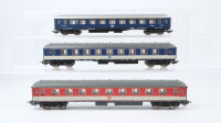 Lima H0 Konvolut 2 Personenwagen 1.Kl. rot/grau, blau,...