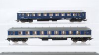 Lima H0 Konvolut 2 Personenwagen 1.Kl. rot/grau, blau, Personenwagen 2.Kl. blau/grau DB
