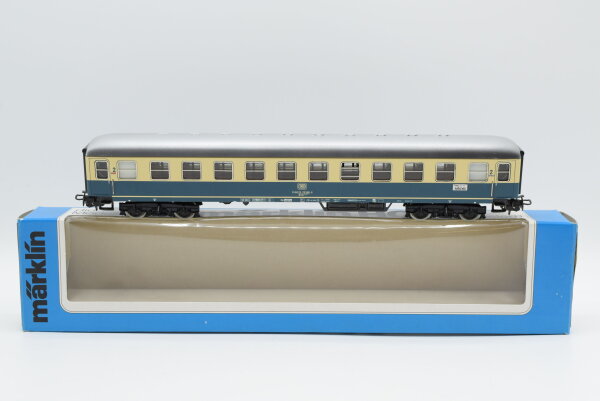 Märklin H0 4092 Reisezugwagen (Schnellzugwagen, 51 80 22-70 571-0, 2.Kl, oceanblau-beige) Büm 234 der DB