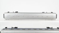 Märklin H0 Konvolut 3 Personenwagen 1.Kl. blau, 1 Personewagen mit Speiseraum 1.Kl. blau/rot beleuchtet DB (ungetestet)