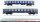 Märklin H0 Konvolut 3 Personenwagen 1.Kl. blau, 1 Personewagen mit Speiseraum 1.Kl. blau/rot beleuchtet DB (ungetestet)