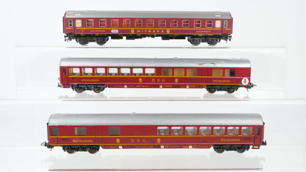 Lima/Schicht H0 Konvolut 2 Speisewagen, Schlafwagen "Mitropa" DSG (Abbruch)