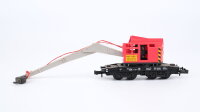Minitrix N 51 3590 00 Kranwagen mit Schutzwagen DB