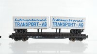 Roco N Konvolut Schiebewandwagen "Audi VW" Schwerlastwagen mit Ladung "Internationale Transport-AG Hapag/Lloyd" Kesselwagen "Esso" DB u.a.