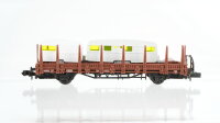 Arnold N Konvolut Tiefladewagen Mittelbordwagen mit Kohle Rungenwagen mit Wohnwagen DB u.a.