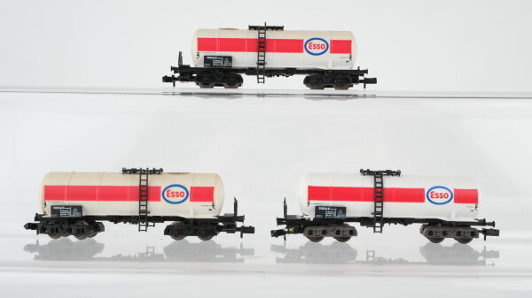 Fleischmann N Konvolut Kesselwagen "Esso" DB (Abbrüche)