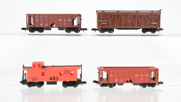 Atlas N Konvolut US Hopper Car "PS3" Caboose "Radion Equip" Stock Car