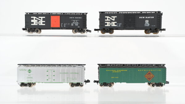 Atlas u.a. N Konvolut US Refrigerator Box Car NH u.a.