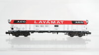 Minitrix N Konvolut Hubschiebedachwagen "Lavamat AEG" Mittelbordwagen DB