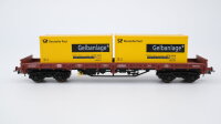Electrotren H0 003993 Niederbordwagen mit Containern...