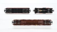 Märklin H0 Konvolut gedeckter Güterwagen Rungenwagen Hochbordwagen DB