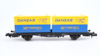 Fleischmann N 8233 Containertragwagen Danzas Lbs 598 DB