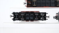 Klein Modellbahn/Unbekannt H0 Konvolut gedeckter Güterwagen, Schotterwagen, Klappdeckelwagen mit Bremserhaus DB/ÖBB (Fehlteil)