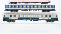 Märklin H0 Konvolut Steuerwagen 2.Kl. mit Fahrradabteil rot/grau, Abteilwagen 2.Kl blau/grau, Abteilwagen 2.Kl. "Köln Messe" beige/oceanblau DB (ungeprüft)