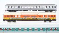 Lima H0 Konvolut Panoramawagen "Apfelpfeil", Personenwagen "Scharnow-Reisen" 2.Kl., Speisewagen, Personenwagen "Silberling" 2.Kl., Personenwagen 1./2.Kl. DB (Abbrüche)