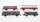 Trix H0 Konvolut Abteilwagen 3.Kl. beige/rot, Abteilwagen 3.Kl. grün, Personenwagen 3.Kl. grün, Schienenbus-Beiwagen 2.Kl. rot