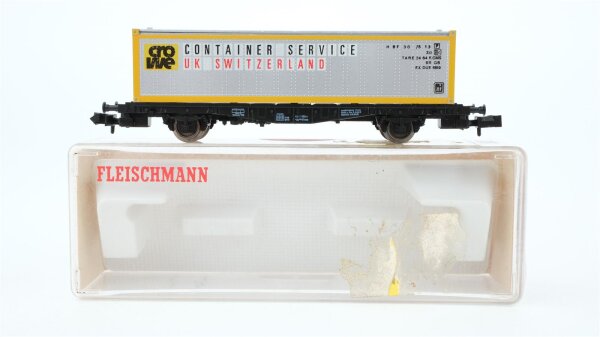 Fleischmann N 8241 Behältertragwagen Container Service Lbs 593 DB