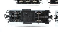 Märklin H0 Konvolut Kranwagen "Krupp-Ardelt" & Kranschutzwagen, Niederbordwagen mit Plane "Märklin" 2 gedeckte Güterwagen mit Bremserhaus DB/u.a.