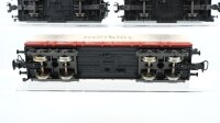 Märklin H0 Konvolut Kranwagen "Krupp-Ardelt" & Kranschutzwagen, Niederbordwagen mit Plane "Märklin" 2 gedeckte Güterwagen mit Bremserhaus DB/u.a.