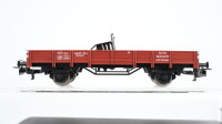 Märklin H0 Konvolut Kranwagen "Krupp-Ardelt" & Kranschutzwagen, Niederbordwagen mit Plane "Märklin" 2 gedeckte Güterwagen mit Bremserhaus DB/u.a.