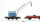 Märklin H0 Konvolut Kranwagen "Krupp-Ardelt" & Kranschutzwagen, Niederbordwagen mit Plane "Märklin" 2 gedeckte Güterwagen mit Bremserhaus DB/u.a.