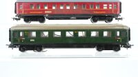Märklin H0 Konvolut 346/3 Schlafwagen, 346/1 Personenwagen beleuchtet 2.Kl. Blech (ungetestet)
