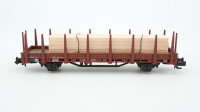 Hobbytrain N H23005-17 Rungenwagen mit Holz DB
