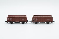 Minitrix N 13249 Stahlwarenwagen Set 2 tlg....