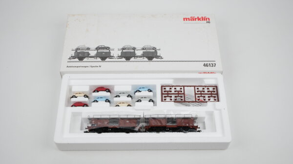 Märklin H0 46137 Autotransportwagen "VW Käfer" Laaes 541 DB