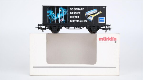 Märklin H0 94093 Containerwagen "So Scharf,Dass er Hinter Gitter Muss"
