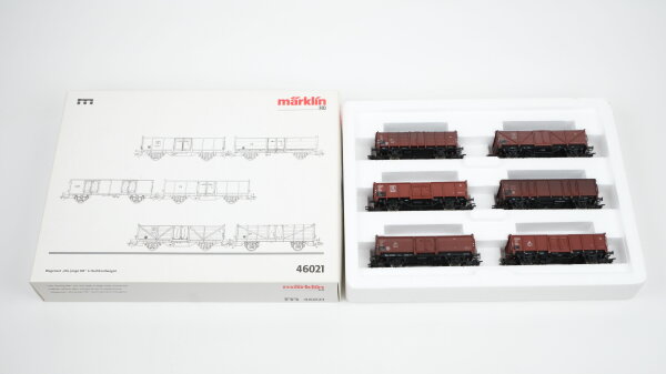 Märklin H0 46021 Wagenset "Die junge DB" 6 Hochbordwagen DB