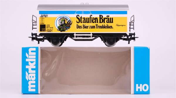 Märklin H0 4429 Bierwagen STAUFEN BRÄU (Kühlwagen)  Ichqrs 377 der DB