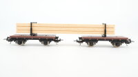 Lima H0 309038 Drehschemmelwägen mit Ladegut Holz DB