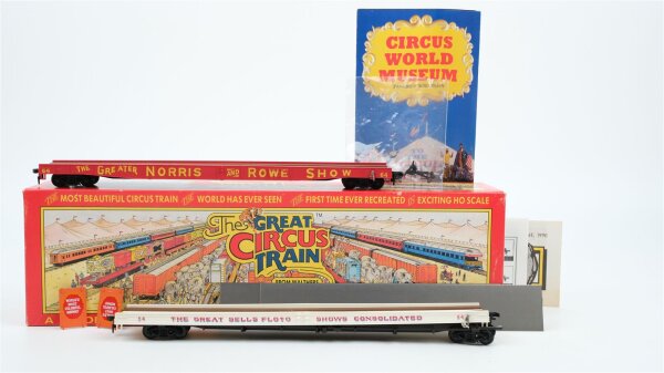 Walthers H0 1967G Set 2 Great Circus Train Flat Car