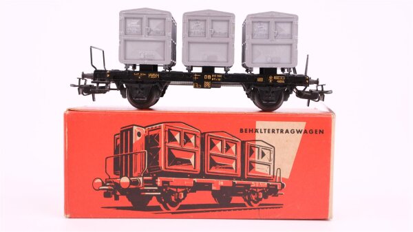 Märklin H0 4614 Behälter-Tragwagen (Containerwagen)  BTs 50 der DB