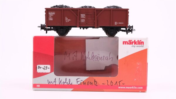 Märklin H0 4431 Offener Güterwagen mit Kohle-Ladung DB