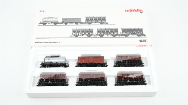 Märklin H0 46351 Muldenkippwagen-Set 2 DB