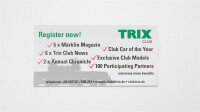 Trix H0 24717 Gedeckter Güterwagen Bindulin Museumswagen 2017 mit VW Transporter DB