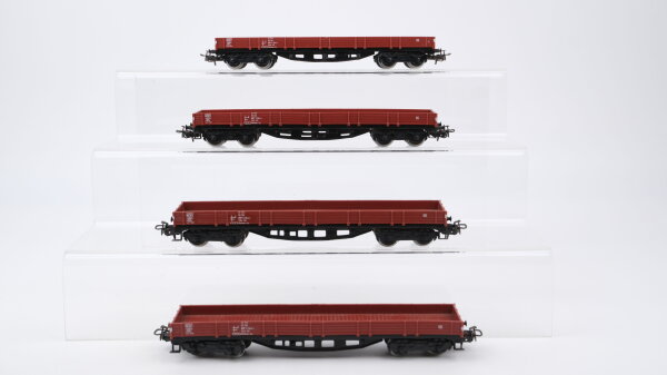 Märklin H0 Konvolut 4 Niederbordwagen braun DB