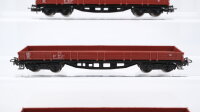 Märklin H0 Konvolut 4 Niederbordwagen braun DB