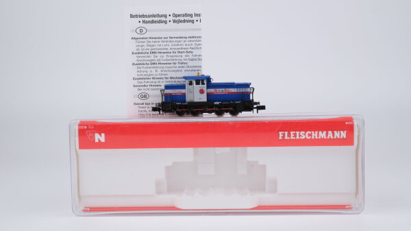 Fleischmann N 722008 Diesellok BR V 655 02 Rent-A-Rail Gleichstrom