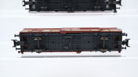 Märklin H0 Konvolut Containertragewagen "BELL, Hapag/Lloyd",Postwagen, gedeckter Güterwagen "DENNER" DB/SJ/SBB-CFF