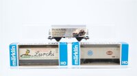 Märklin H0 Konvolut 2 Containertragewagen "VW...