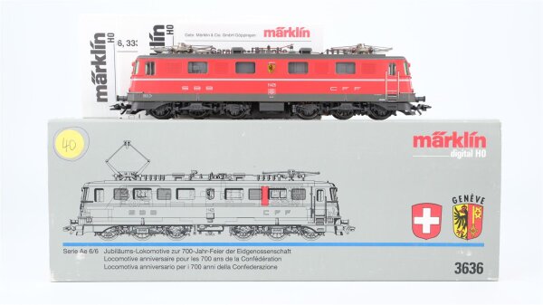 Märklin H0 3636 Elektrische Lokomotive Serie Ae 6/6 der SBB Wechselstrom Digital