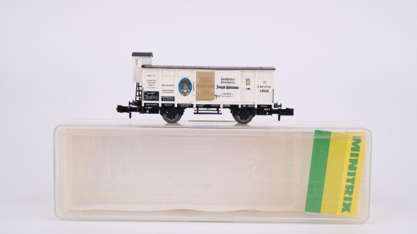 Minitrix N 13205 Gedeckter Güterwagen Landshuter Brotfabrik Gm Bayern