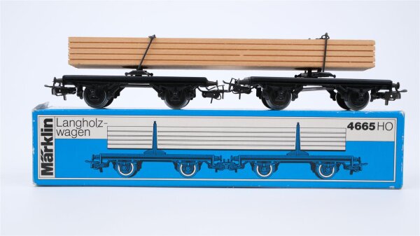 Märklin H0 4665 Langholzwagen