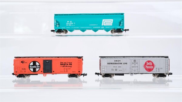 Bachmann N Konvolut US Hopper Car Refrigerator Car "Swifts Premium" SFRC u.a.