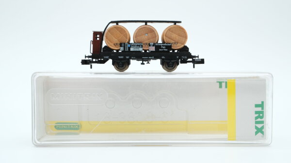 Minitrix N 15004 Weinfaßwagen K.Bay.Sts.B.