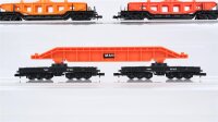 Arnold N Konvolut Tiefladewagen mit Bückenteil Drehschemelwagen mit Brückenteil "MAN" DB