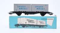Märklin H0 4659 Behälter-Tragwagen (Containerwagen, Hapag Lloyd)  Typ Berlin  Lgjs 598 der DB